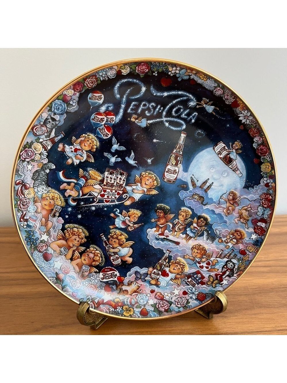 FRANKLIN MINT Vintage 1995 Pepsi-Cola The Heavenly Taste Collector Plate
